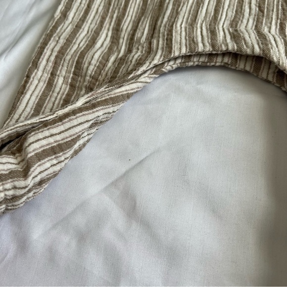 Quincy Mae Woven Long Sleeve Jumpsuit in Fern Stripe Size 0-3 Months - Picture 9 of 16